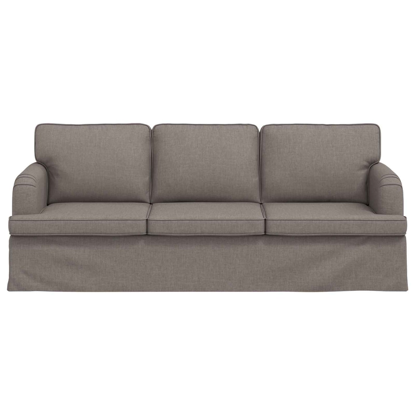 vidaXL Καναπές Taupe 201 x 80 x 85 εκ ύφασμα