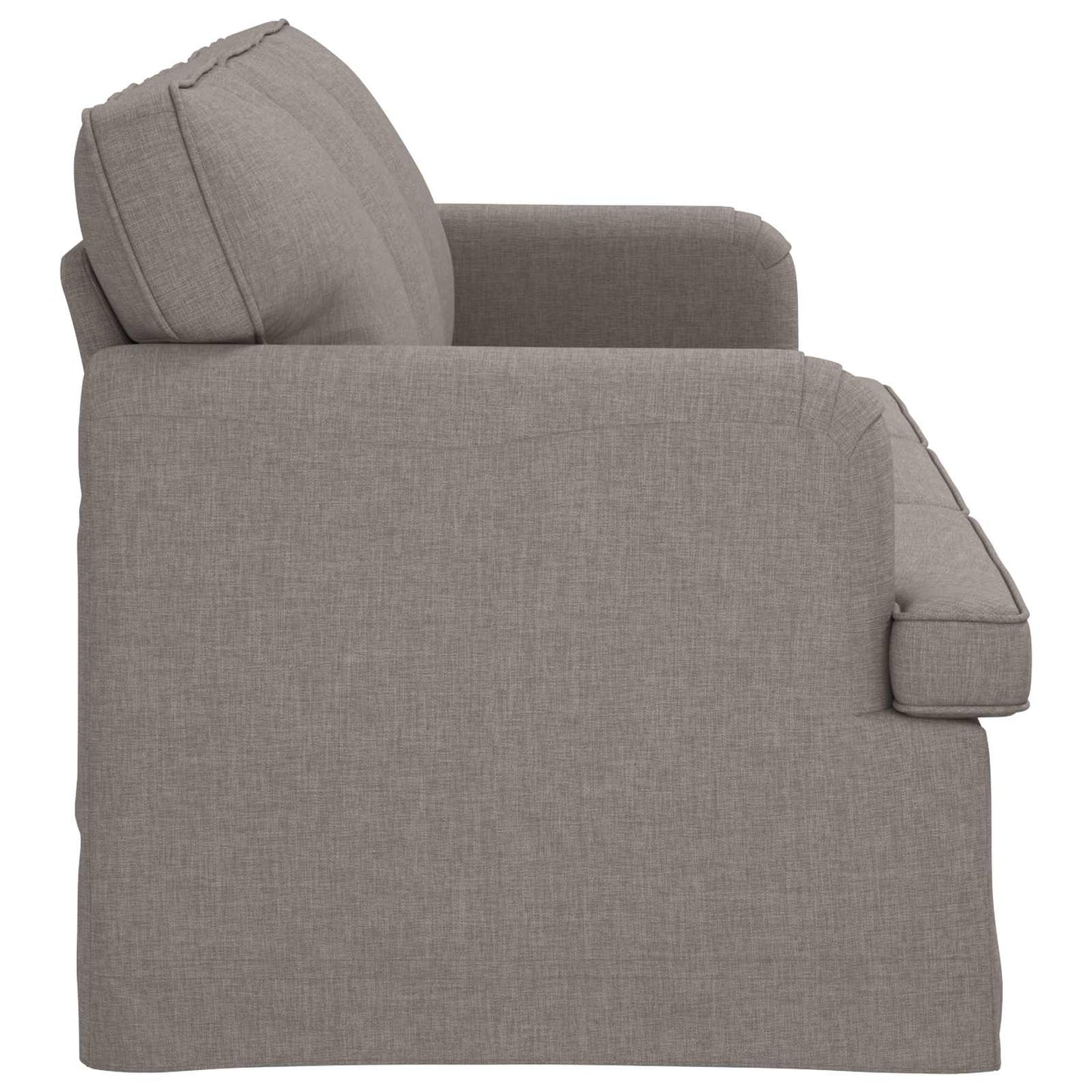 vidaXL Καναπές Taupe 201 x 80 x 85 εκ ύφασμα