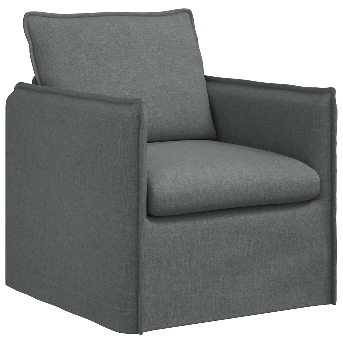 vidaXL Καναπές Σκούρο Γκρι 195 x 82 x 85 εκ ύφασμα