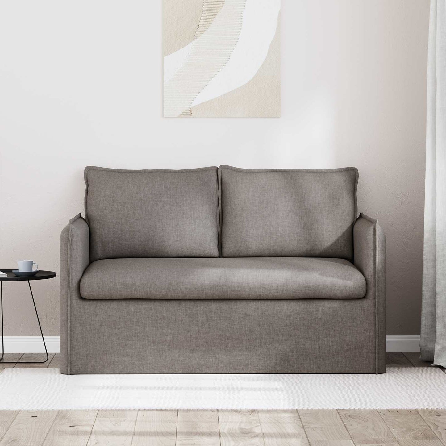 vidaXL Καναπές Taupe 195 x 82 x 85 εκ ύφασμα
