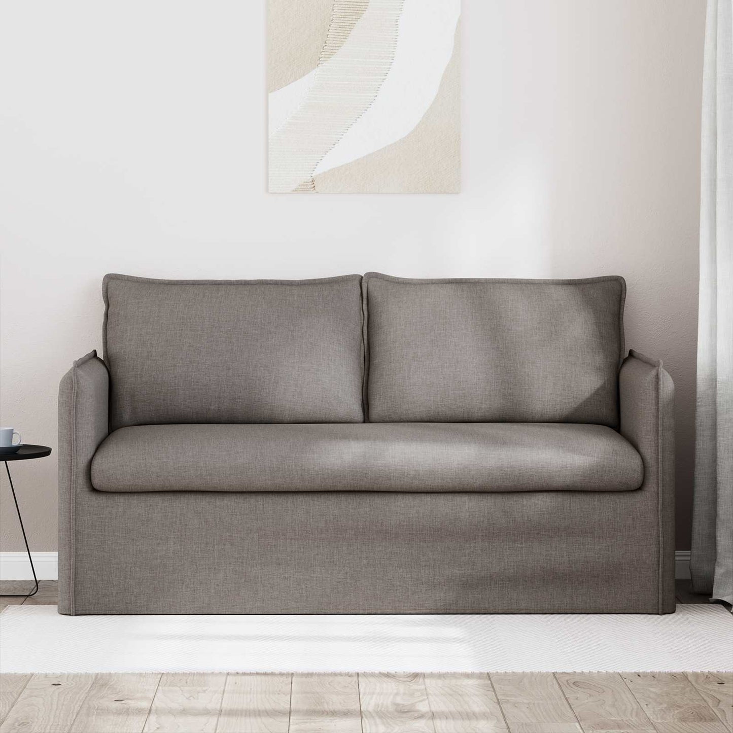 vidaXL Καναπές Taupe 156 x 82 x 85 εκ ύφασμα