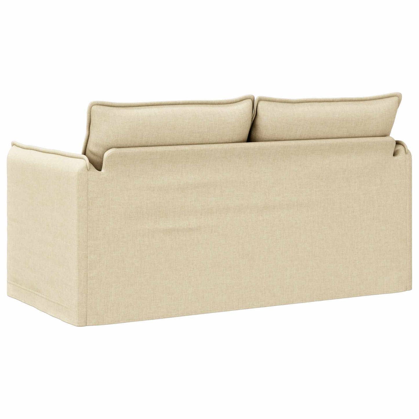 vidaXL Καναπές Κρεμ 156 x 82 x 85 εκ ύφασμα