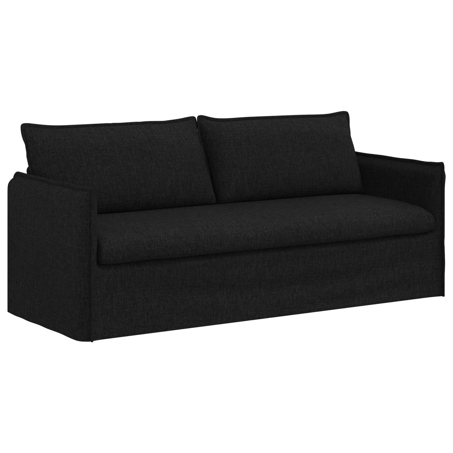 vidaXL Καναπές Μαύρο 196 x 82 x 85 εκ ύφασμα