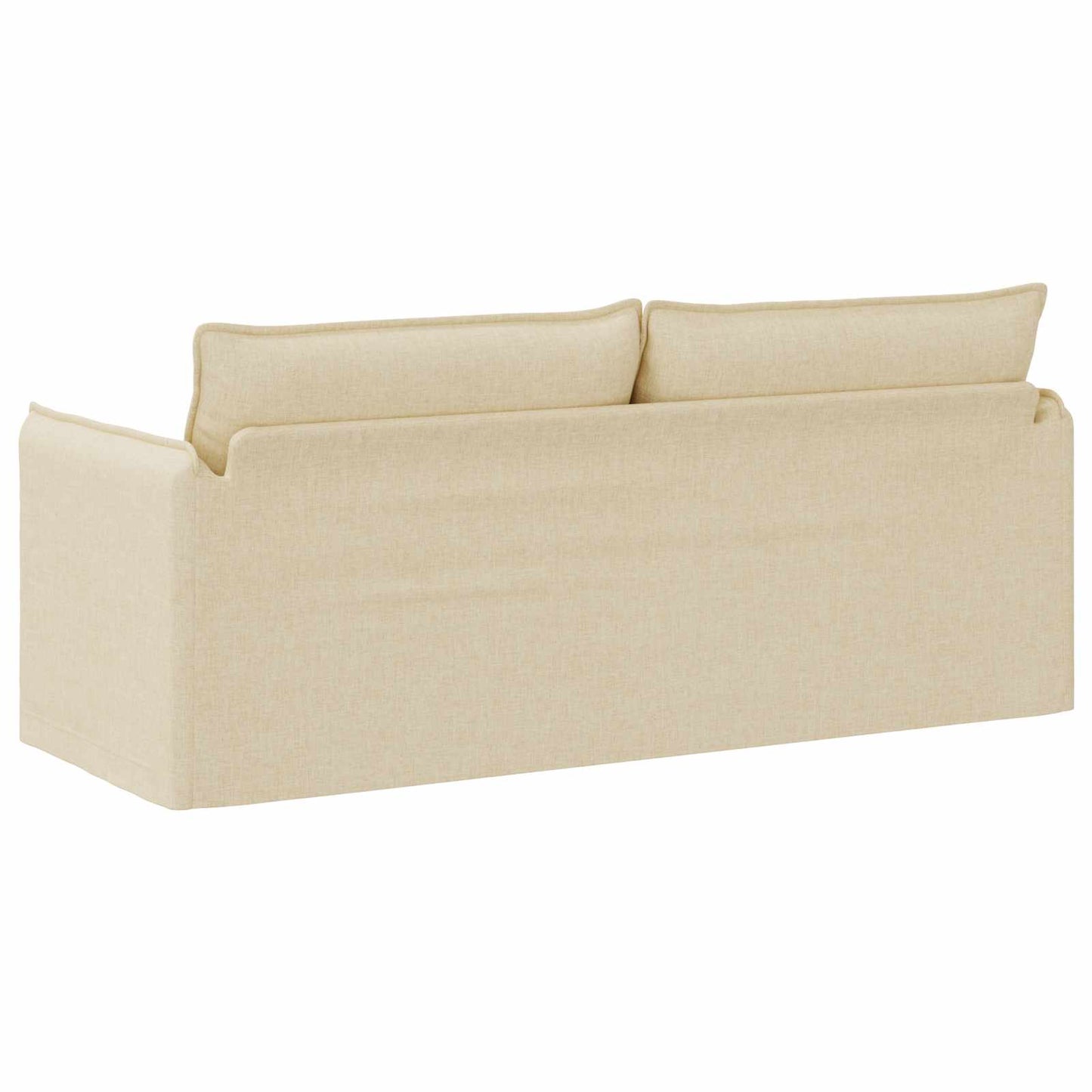 vidaXL Καναπές Κρεμ 196 x 82 x 85 εκ ύφασμα