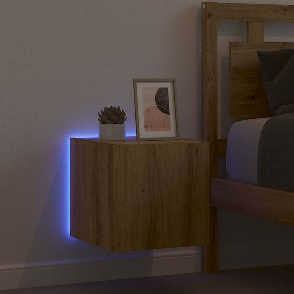 vidaXL Ντουλάπι Τηλεόρασης Τοίχου Καρυδιά Χειροποίητης Εργασίας