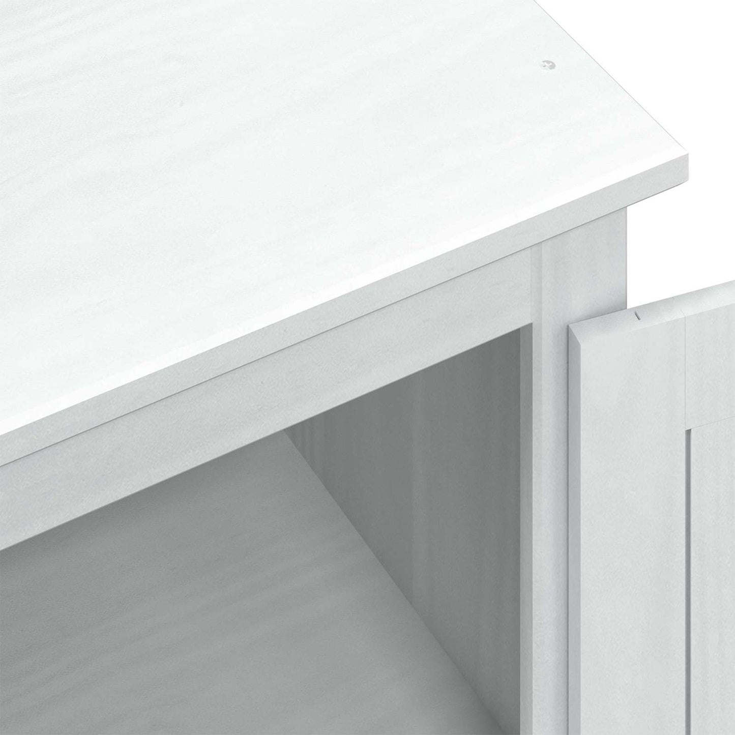 vidaXL Ντουλάπες με ράφι Λευκό 55 x 50 x 170 εκ. Στερεά ξυλεία πεύκου