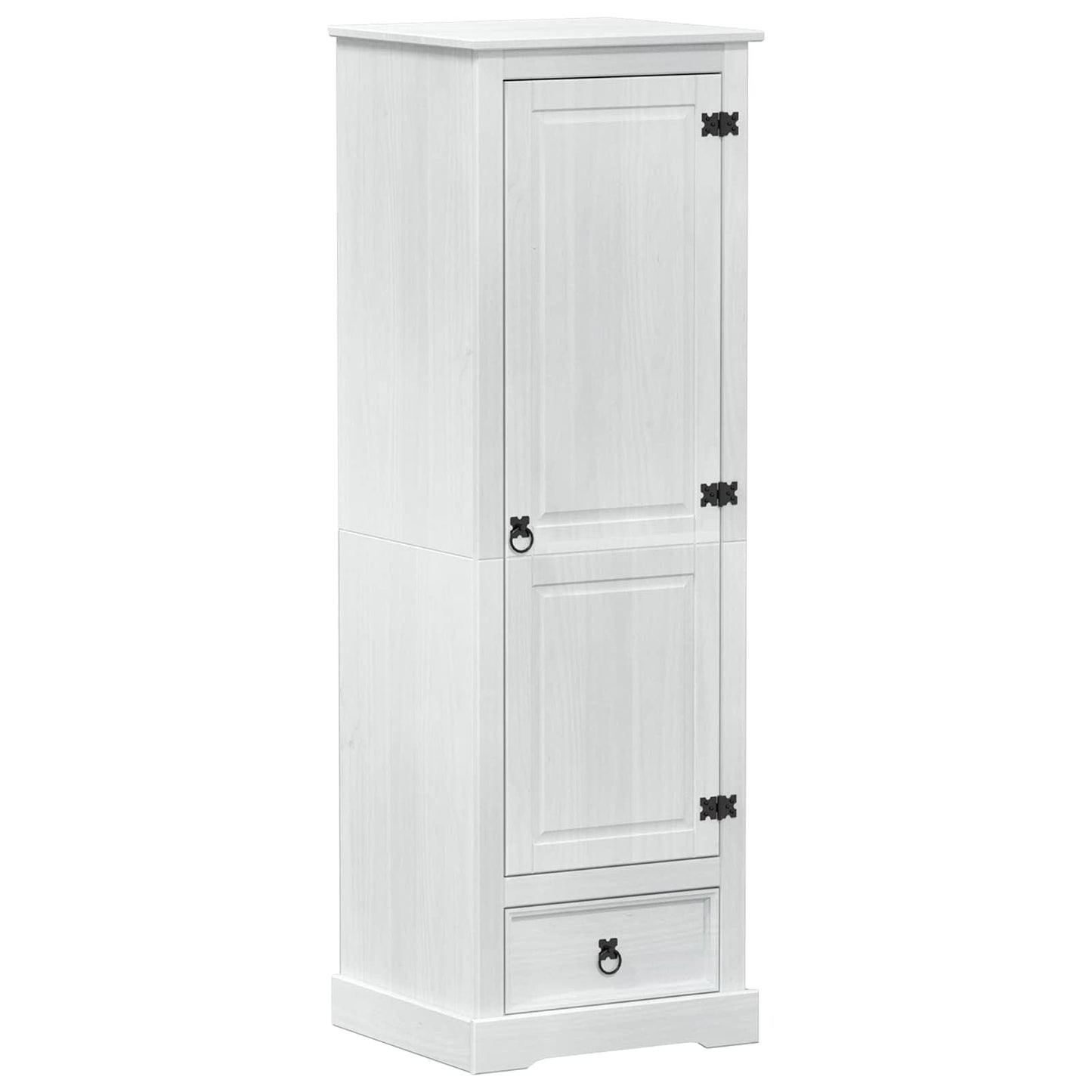 vidaXL Ντουλάπες με ράφι Λευκό 55 x 50 x 170 εκ. Στερεά ξυλεία πεύκου