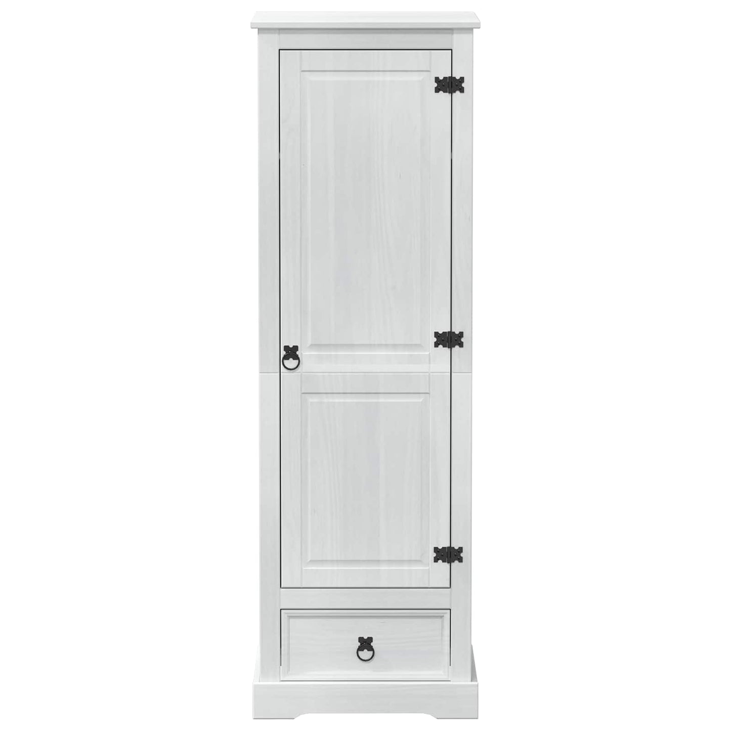 vidaXL Ντουλάπες με ράφι Λευκό 55 x 50 x 170 εκ. Στερεά ξυλεία πεύκου