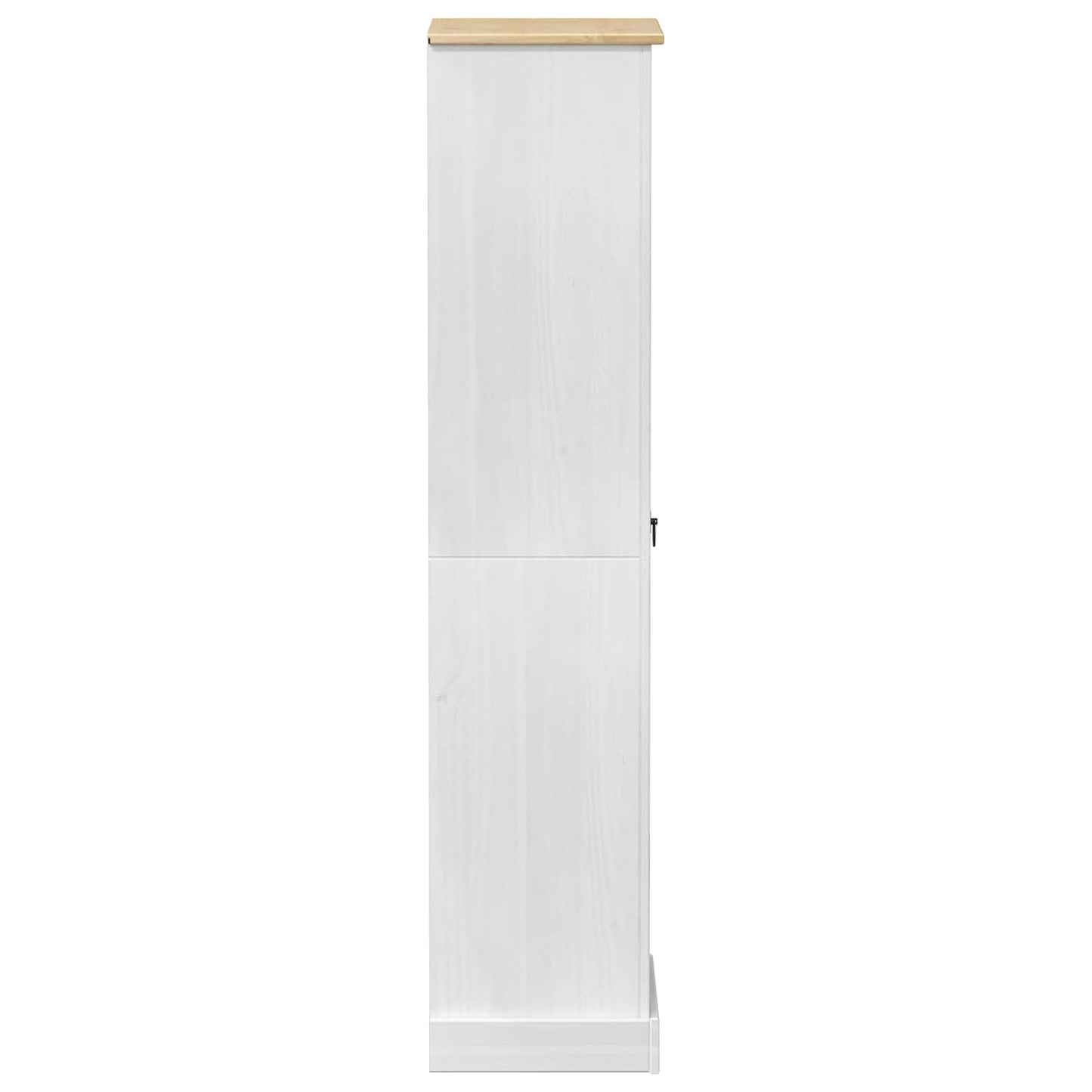 vidaXL Ντουλάπες με ράφι Λευκό 55 x 38 x 170 εκ Στερεά ξυλεία πεύκου