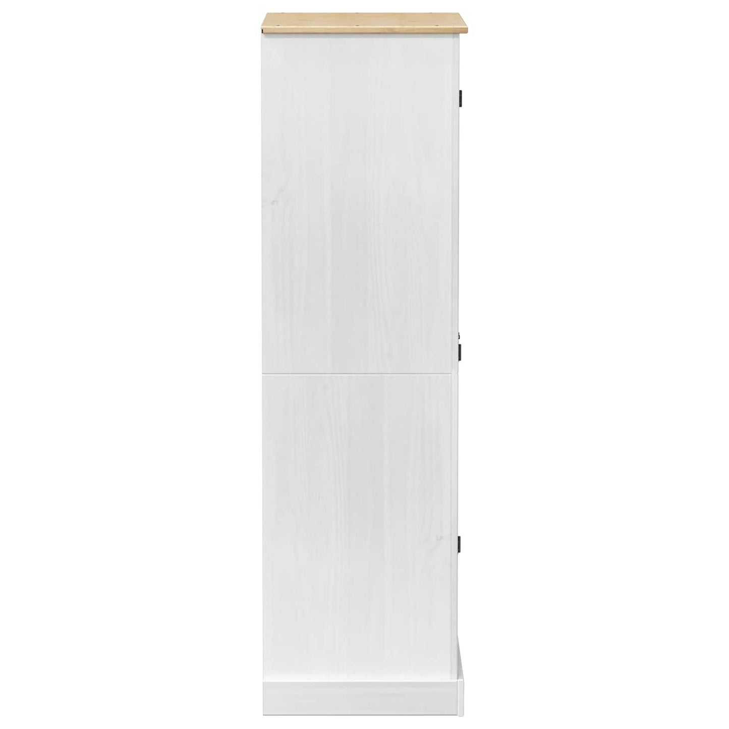 vidaXL Ντουλάπες με ράφι Λευκό 76 x 50 x 170 εκ. Στερεά ξυλεία πεύκου