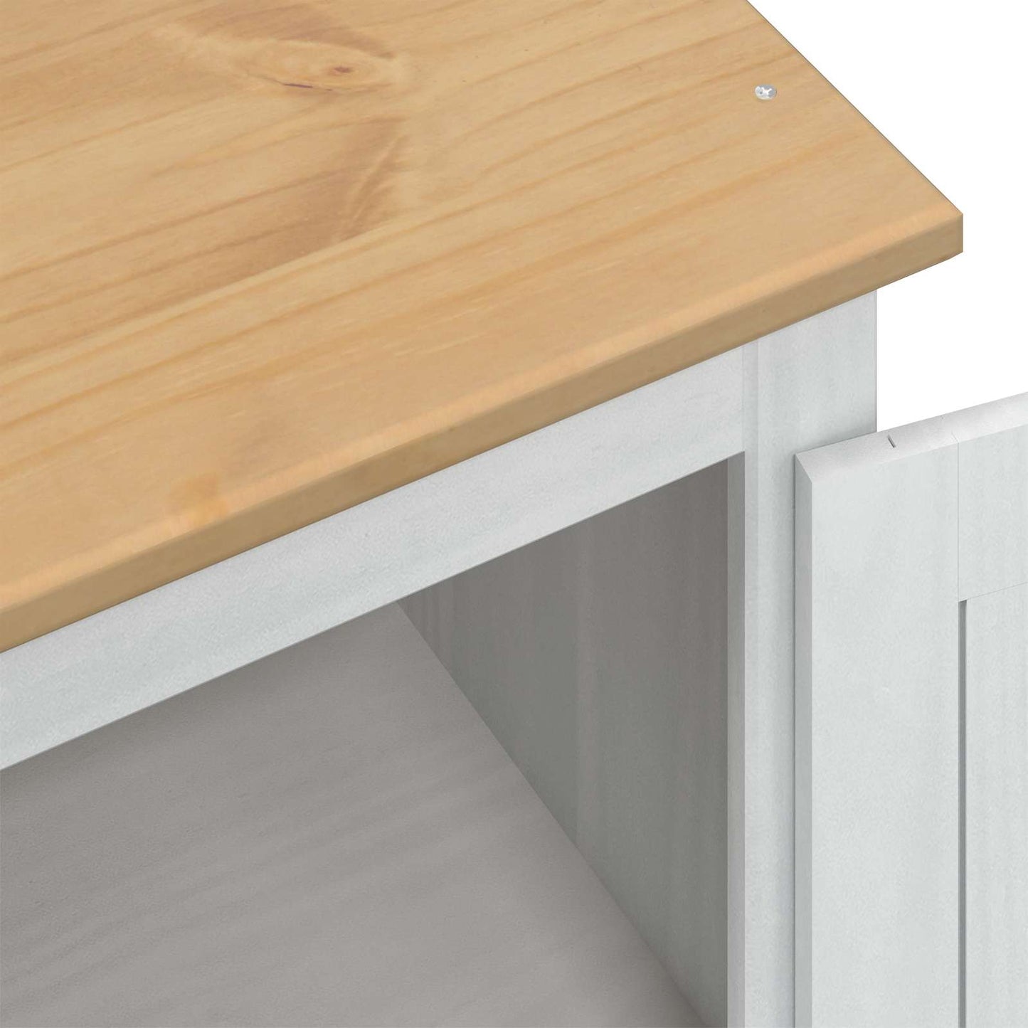 vidaXL Ντουλάπες με ράφι Λευκό 76 x 50 x 170 εκ. Στερεά ξυλεία πεύκου