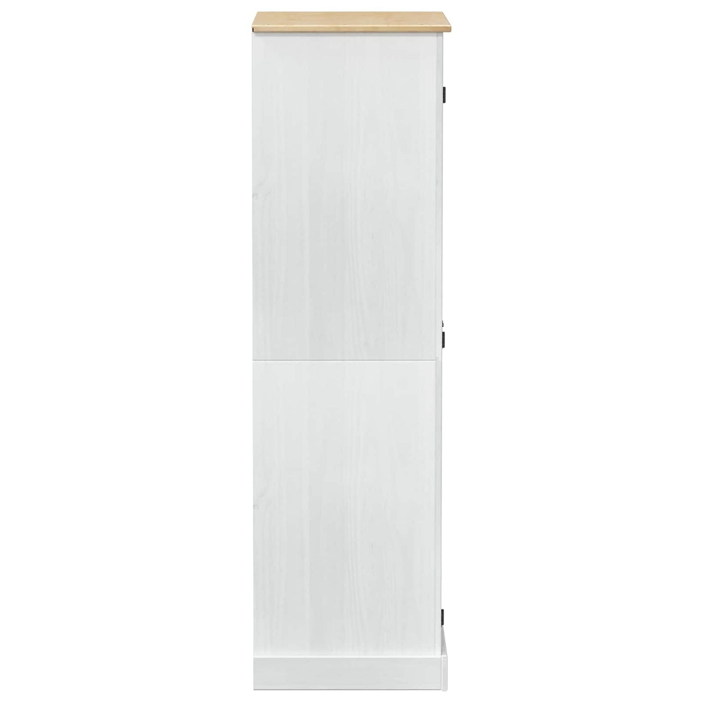 vidaXL Ντουλάπες με ράφι Λευκό 76 x 50 x 170 εκ. Στερεά ξυλεία πεύκου