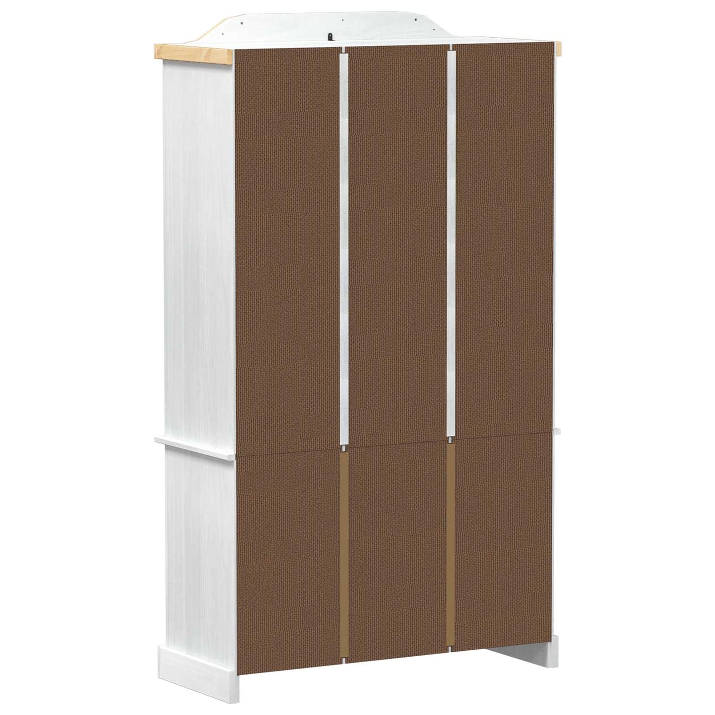 vidaXL Βιτρίνα Λευκό 103.5 x 42 x 180 εκ Στερεά ξυλεία πεύκου
