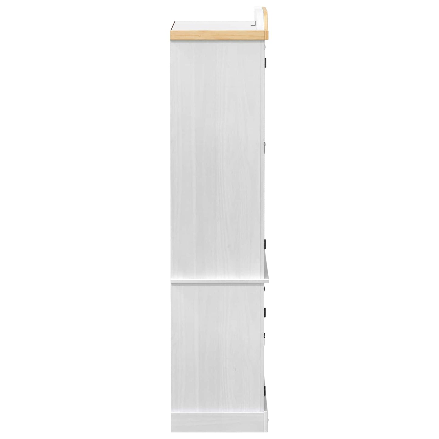 vidaXL Βιτρίνα Λευκό 103.5 x 42 x 180 εκ Στερεά ξυλεία πεύκου