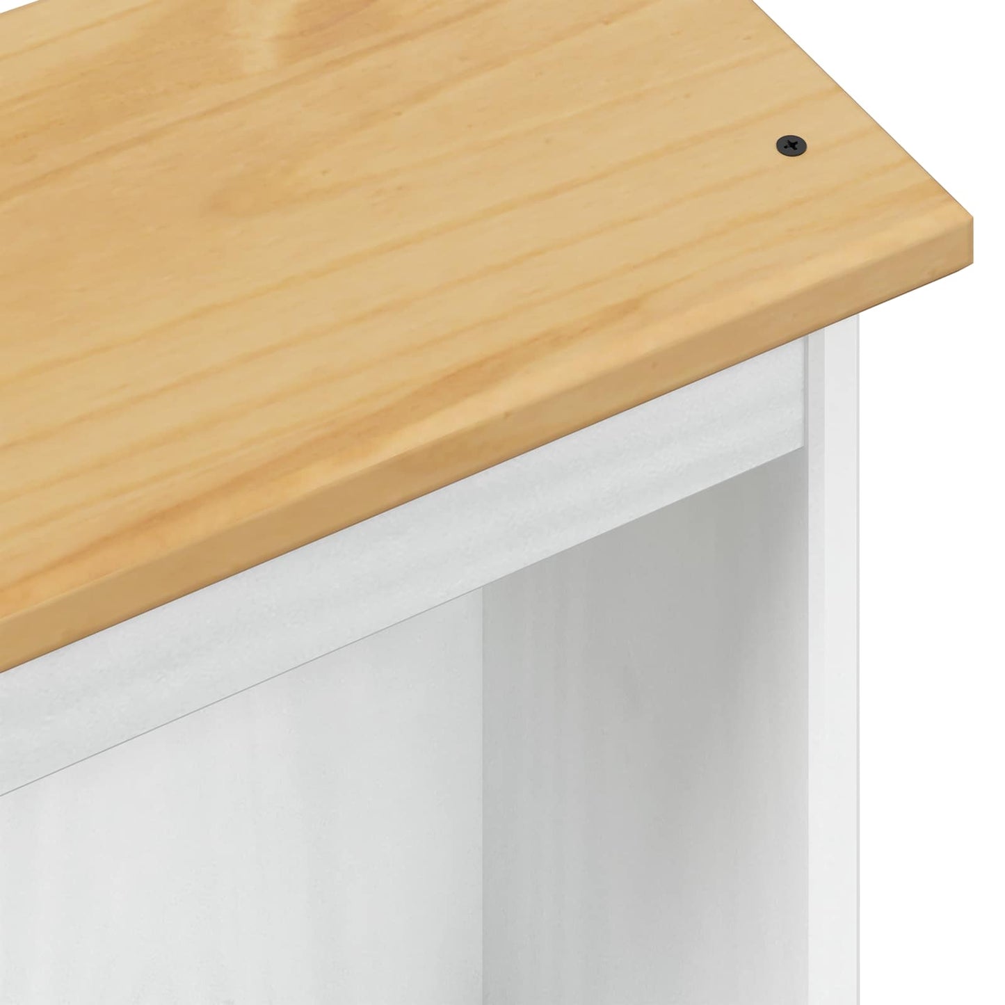 vidaXL Βιβλιοθήκη Λευκό 46 x 20 x 170 εκ. Στερεά ξυλεία πεύκου