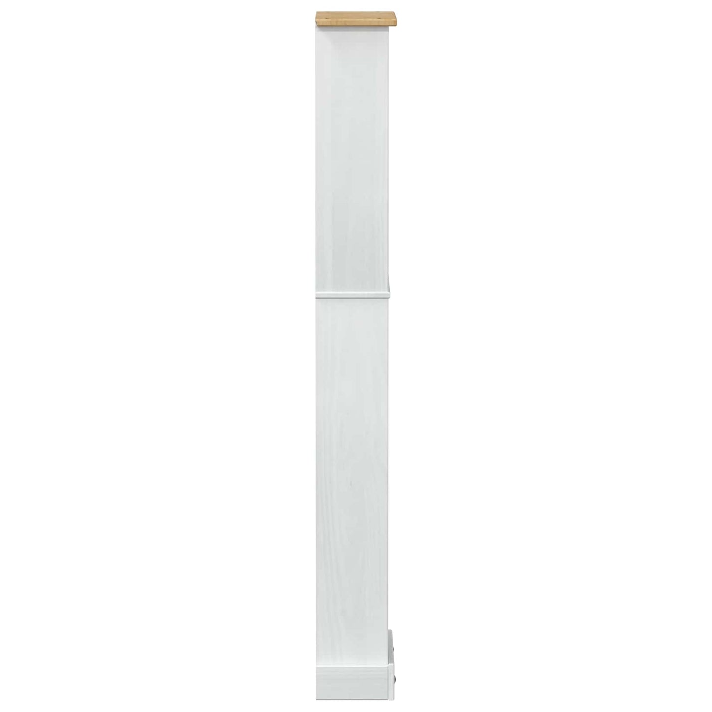 vidaXL Βιβλιοθήκη Λευκό 46 x 20 x 170 εκ. Στερεά ξυλεία πεύκου