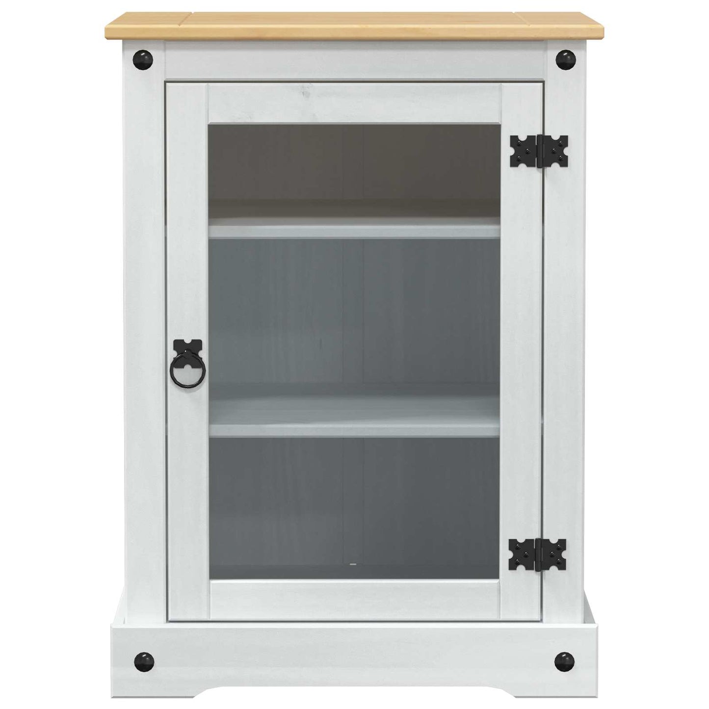 vidaXL Ηχοσύστημα ντουλάπι Λευκό 60 x 50 x 82 εκ Στερεά ξυλεία πεύκου