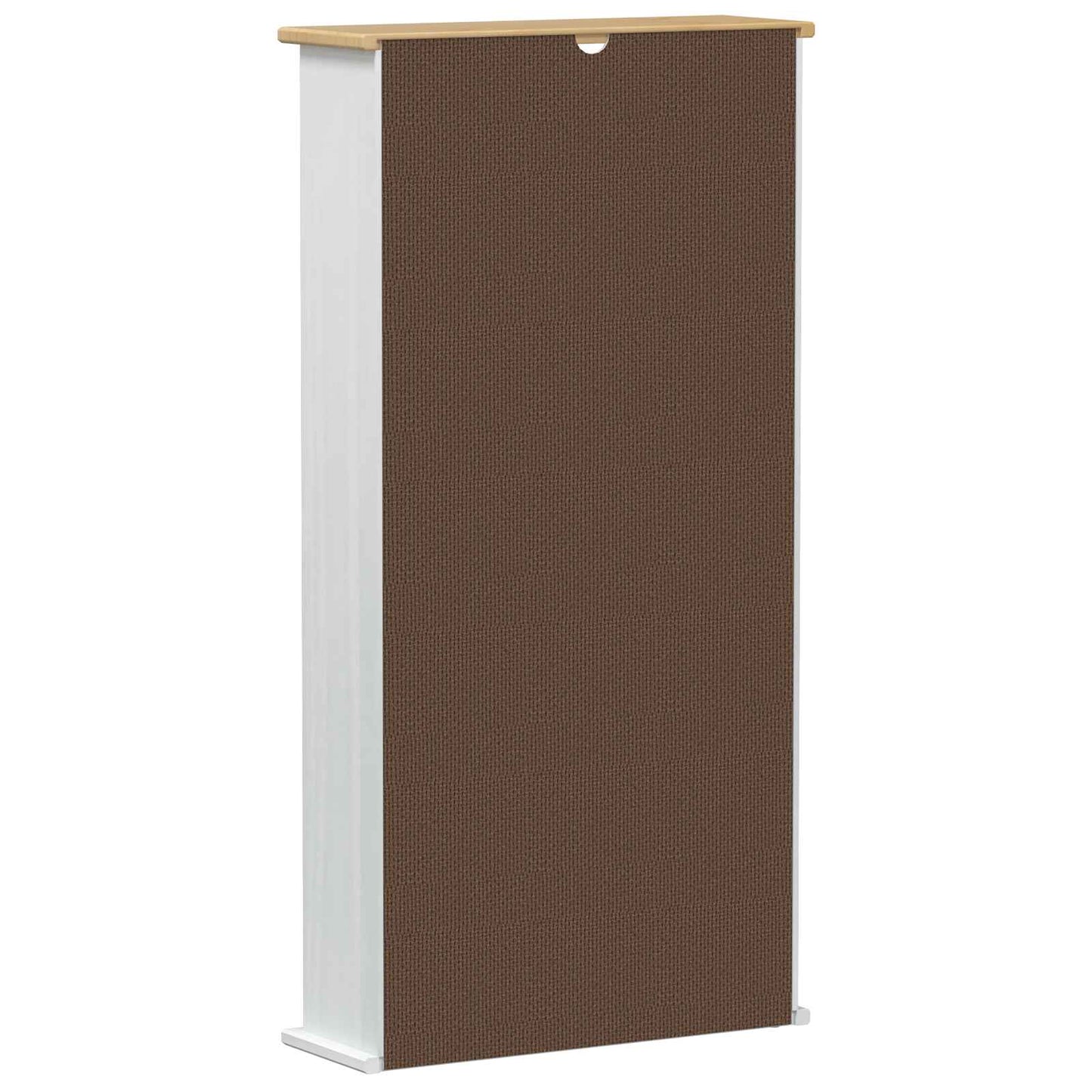 vidaXL Ντουλάπα CD Λευκό 52 x 17.5 x 103 εκ Στερεά ξυλεία πεύκου