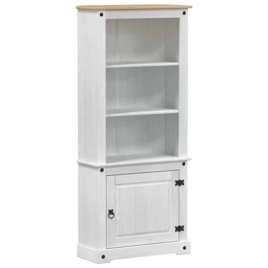 vidaXL Highboard Λευκό 74 x 38 x 170 εκ. Στερεά ξυλεία πεύκου