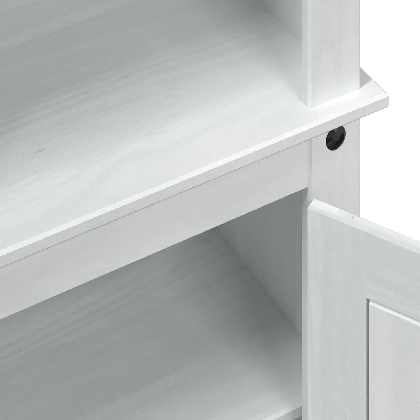 vidaXL Ντουλάπα Παπουτσιών με ράφι με πόρτα Λευκό 86 x 38,5 x 108 εκ
