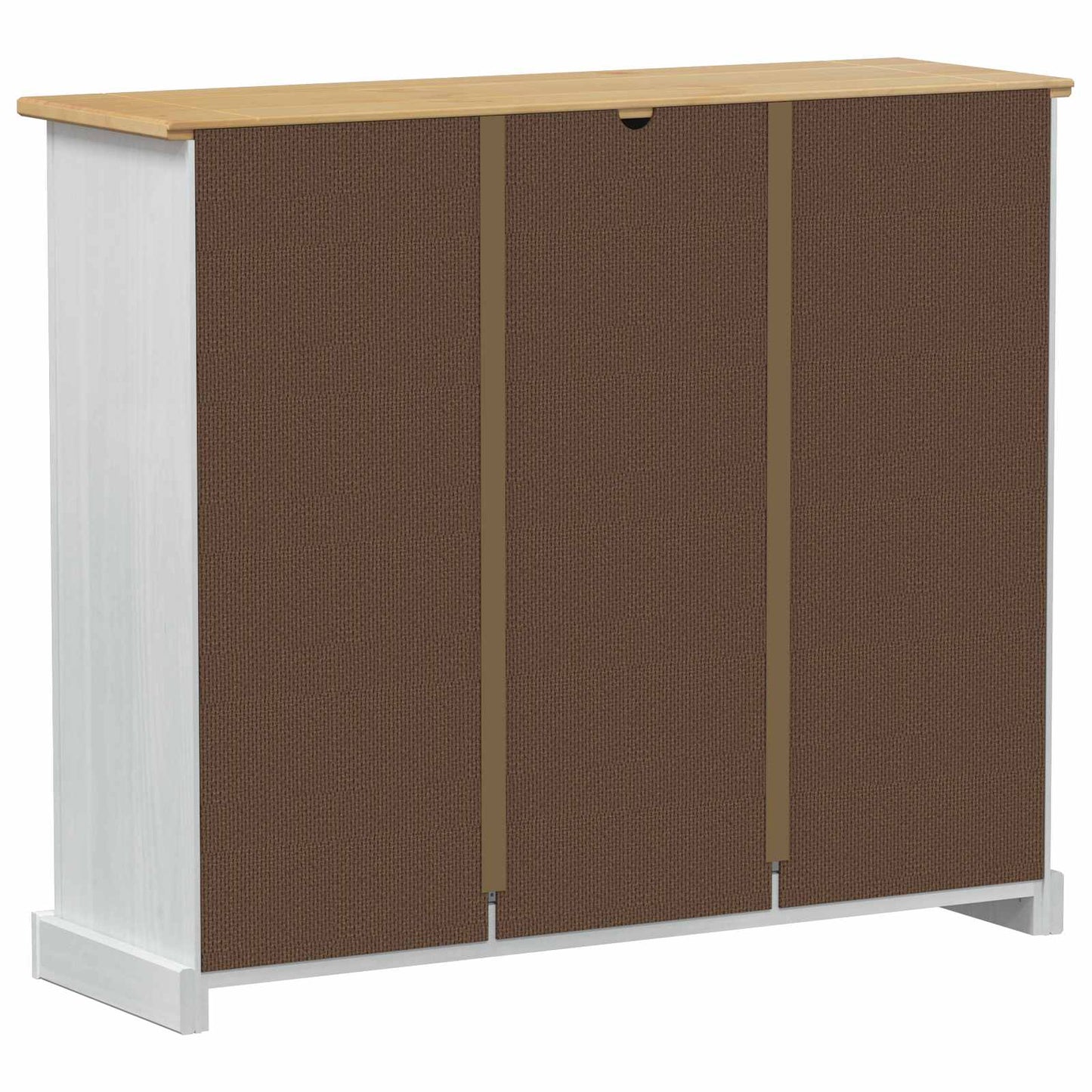 vidaXL Ντουλάπα Παπουτσιών με ράφι Corona Λευκό 99 x 32 x 85 εκ.
