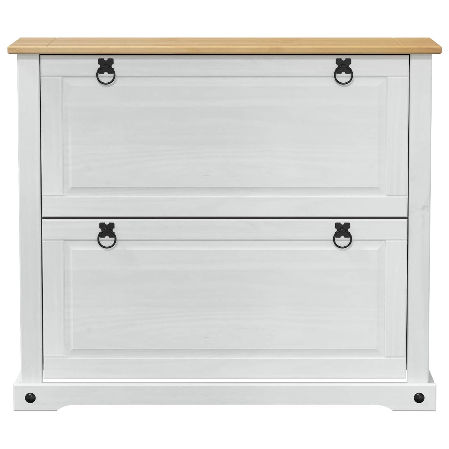 vidaXL Ντουλάπα Παπουτσιών με ράφι Corona Λευκό 99 x 32 x 85 εκ.