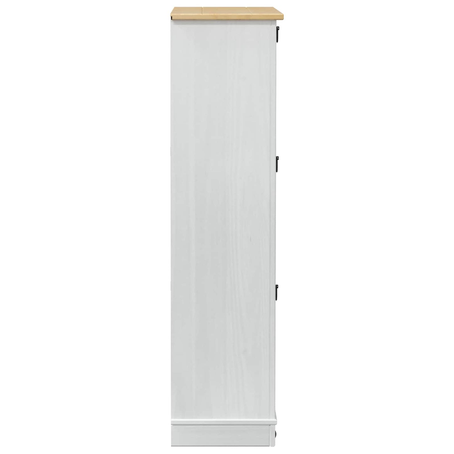 vidaXL Ντουλάπα Παπουτσιών με συρτάρι Corona Λευκό 99 x 32 x 122 εκ.