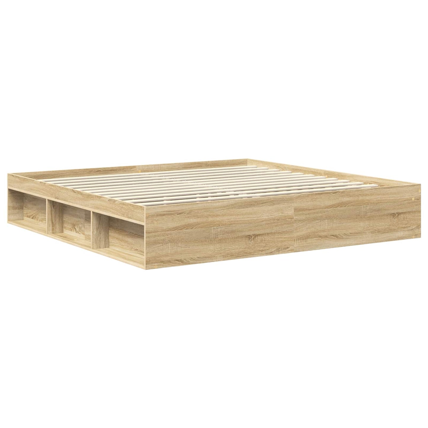 vidaXL Σκελετός Κρεβατιού Σονόμα 200 x 200 cm Επεξεργασμένο ξύλο