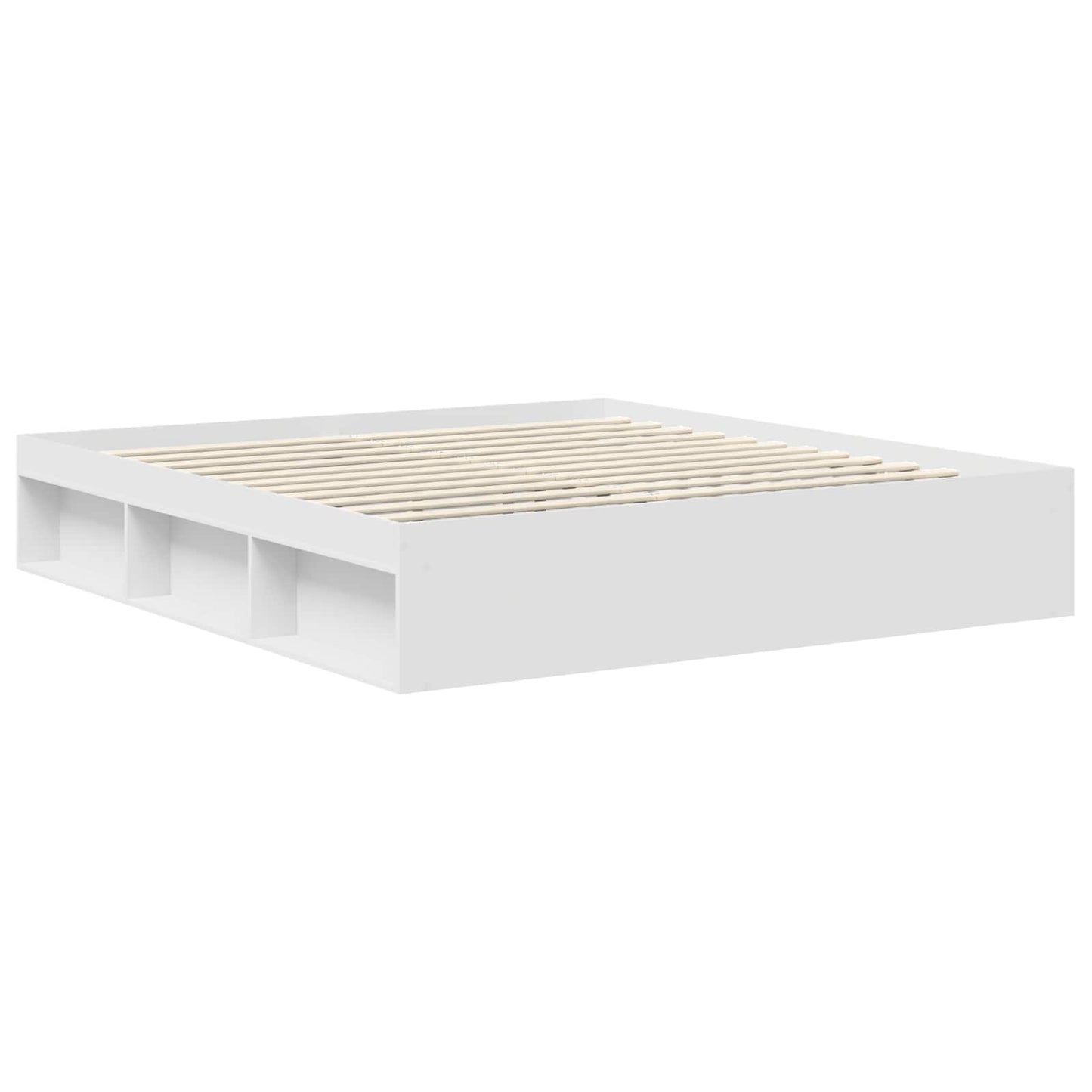 vidaXL Σκελετός Κρεβατιού Λευκό 180 x 200 cm Επεξεργασμένο ξύλο
