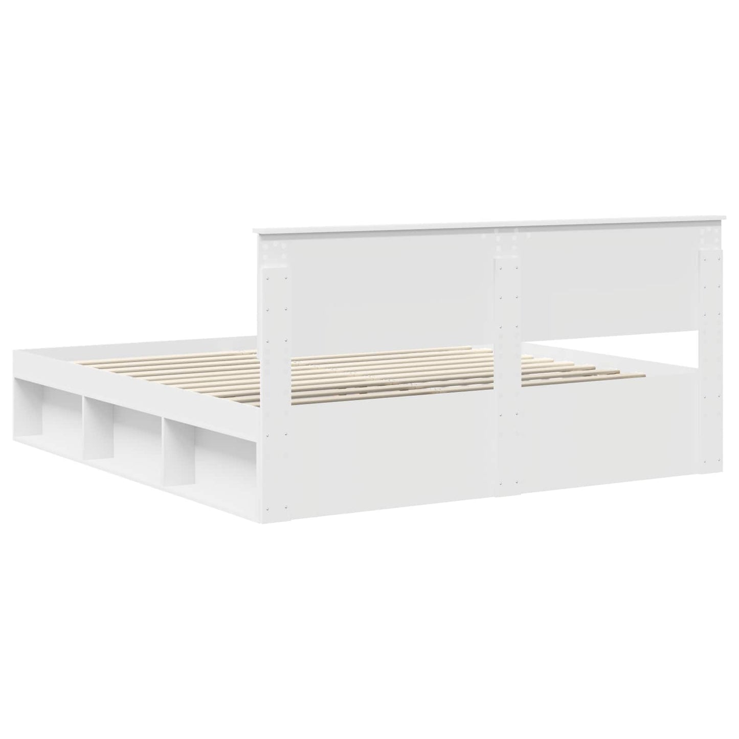 vidaXL Σκελετός Κρεβατιού Λευκό 180 x 200 cm Επεξεργασμένο ξύλο