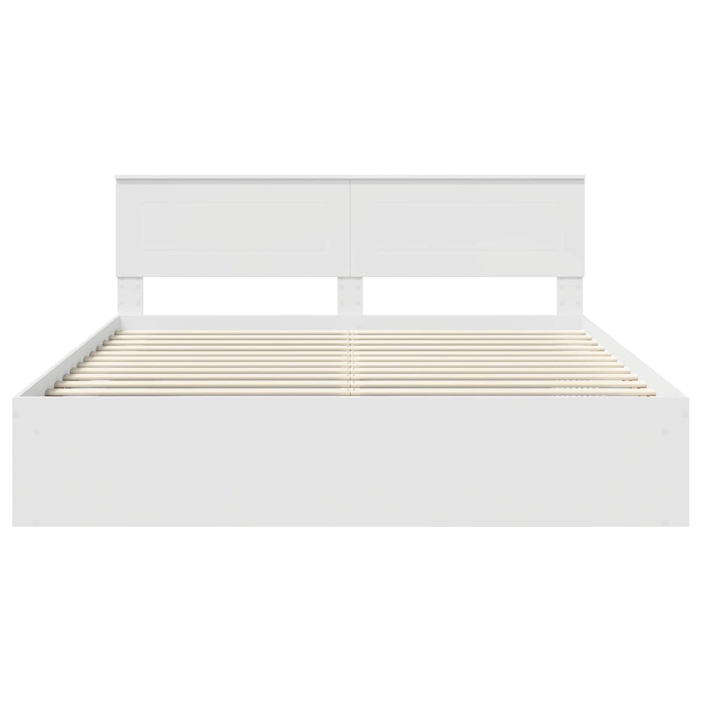 vidaXL Σκελετός Κρεβατιού Λευκό 180 x 200 cm Επεξεργασμένο ξύλο