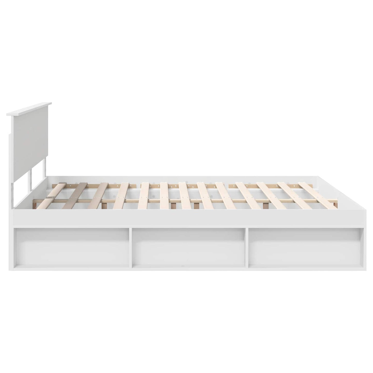 vidaXL Σκελετός Κρεβατιού Λευκό 180 x 200 cm Επεξεργασμένο ξύλο