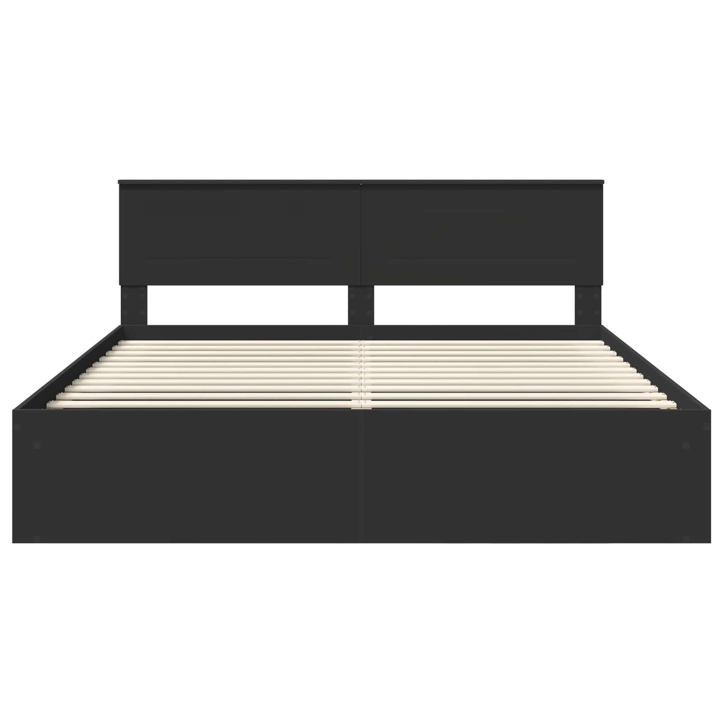 vidaXL Σκελετός Κρεβατιού Μαύρο 180 x 200 cm Επεξεργασμένο ξύλο