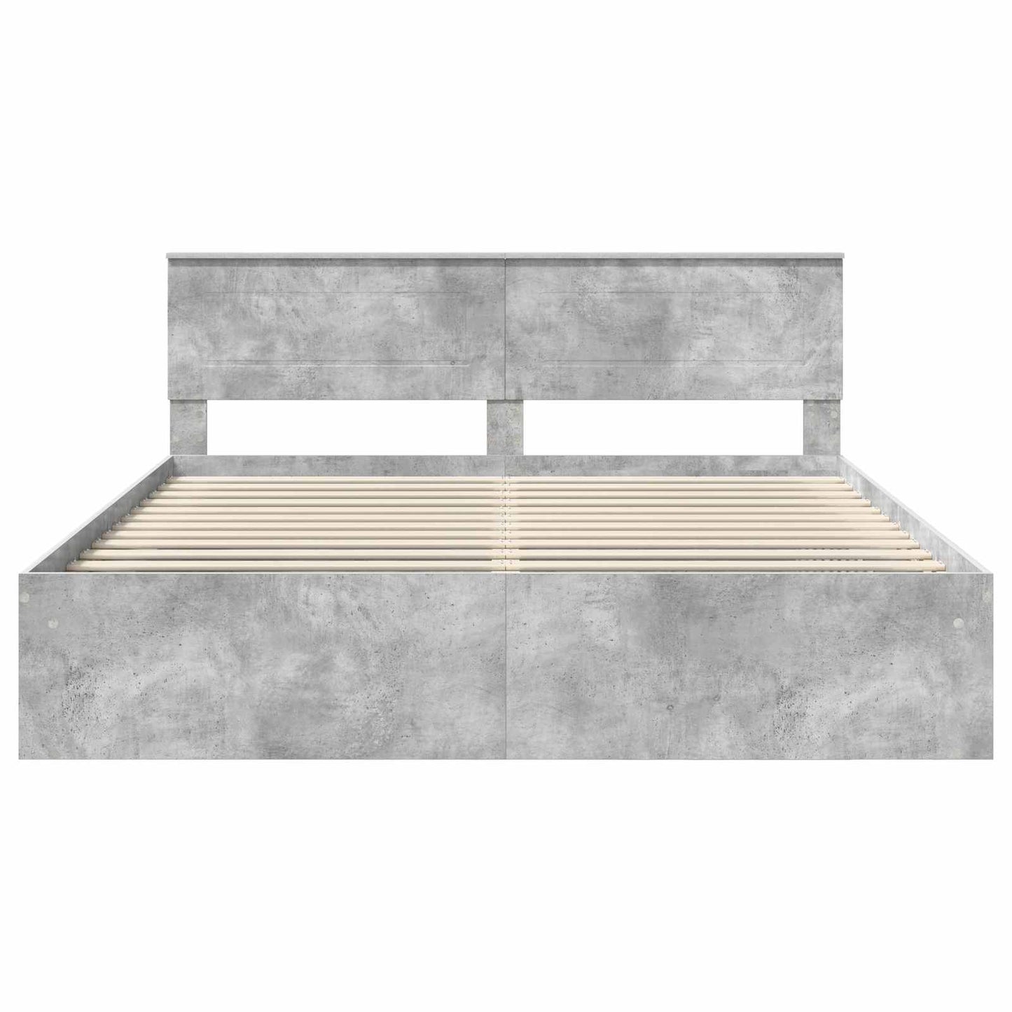 vidaXL Σκελετός Κρεβατιού Σκυρόδεμα 180 x 200 cm Επεξεργασμένο ξύλο
