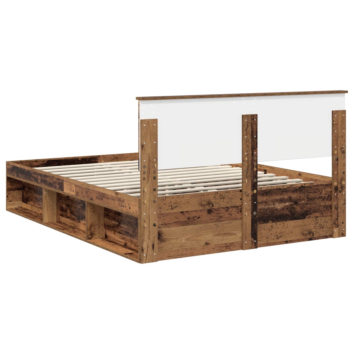 vidaXL Σκελετός Κρεβατιού Παλιό ξύλο 150 x 200 cm Επεξεργασμένο ξύλο