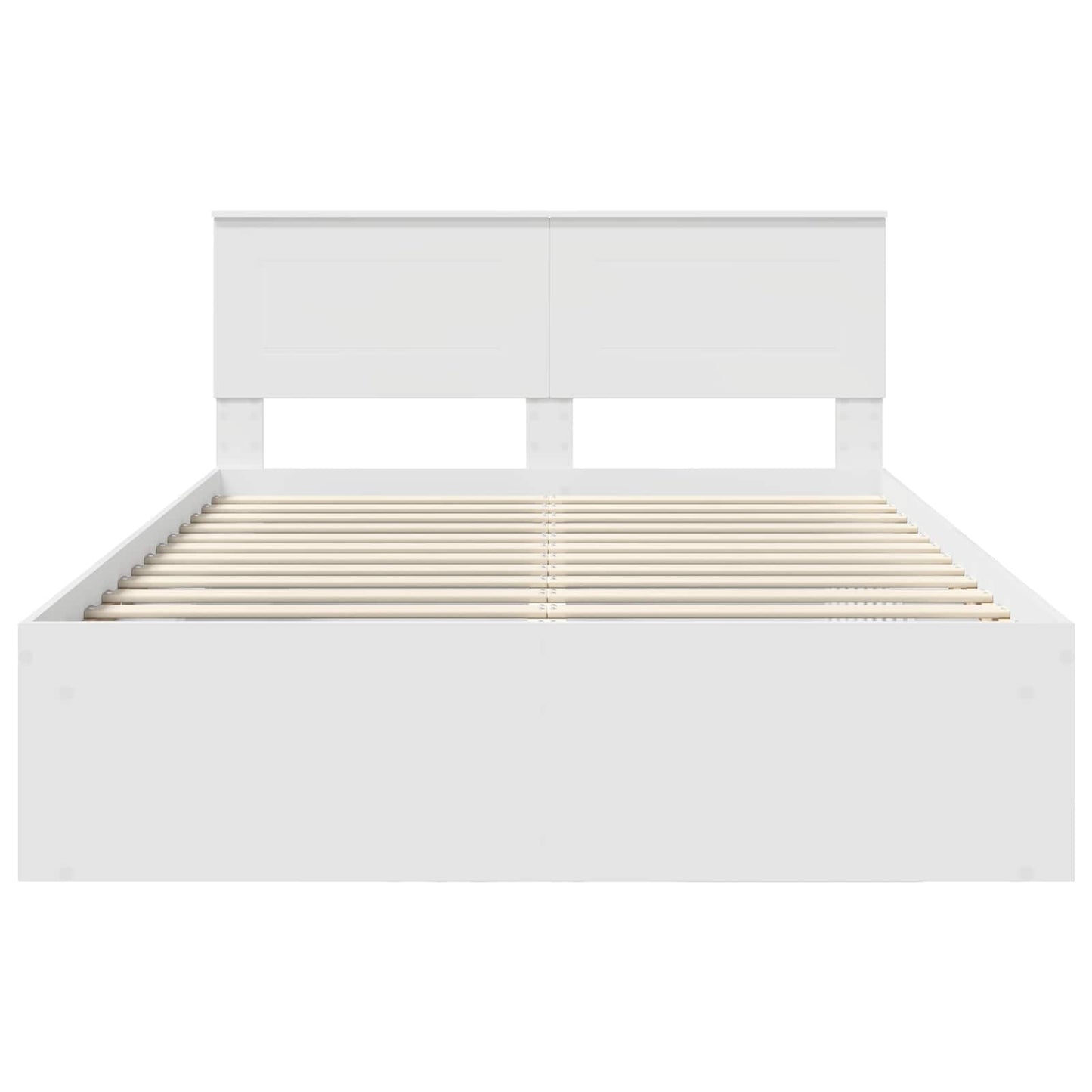 vidaXL Σκελετός Κρεβατιού Λευκό 140 x 200 cm Επεξεργασμένο ξύλο