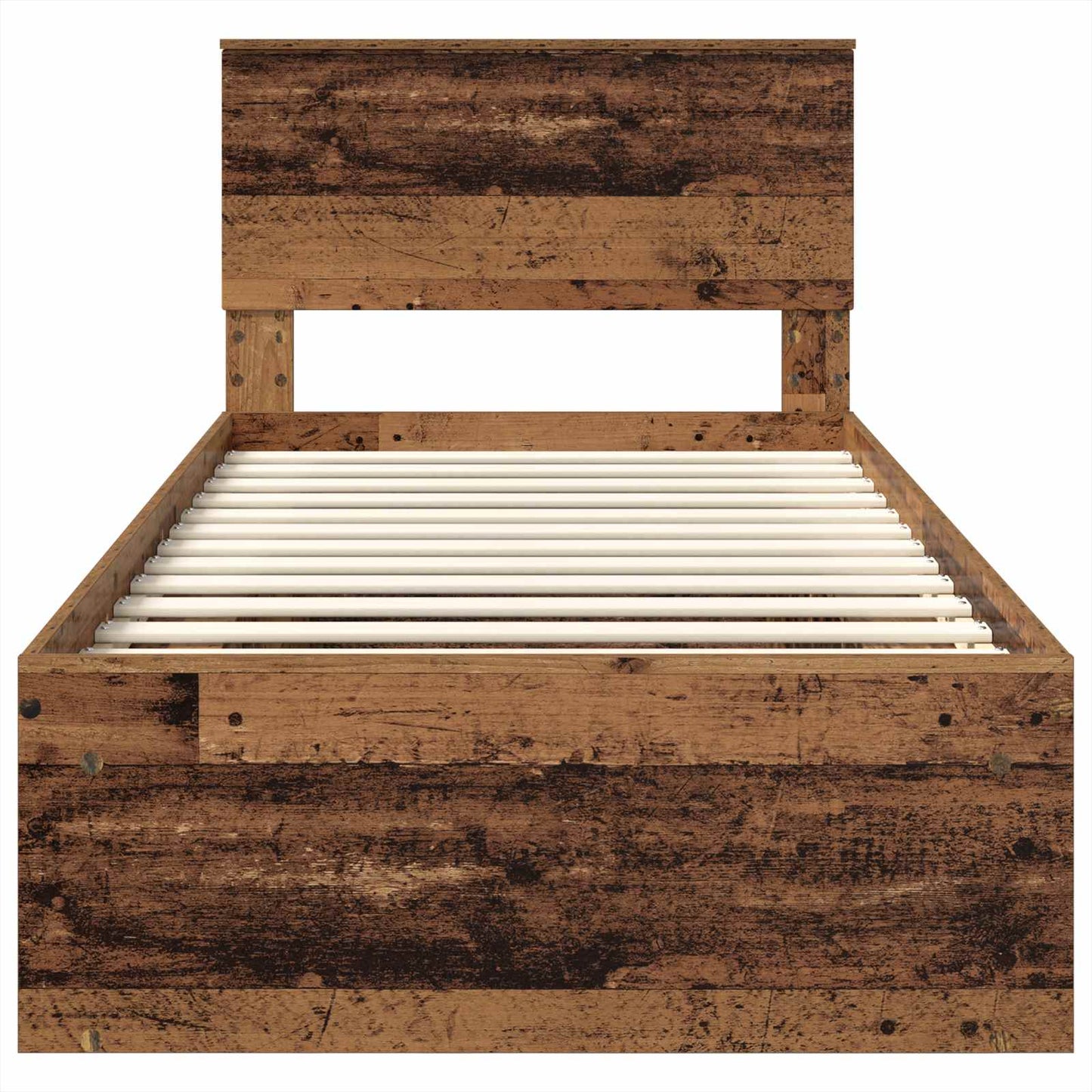 vidaXL Σκελετός Κρεβατιού Παλιό ξύλο 100 x 200 cm Επεξεργασμένο ξύλο