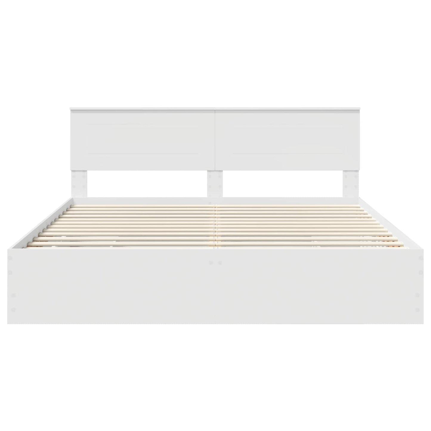 vidaXL Σκελετός Κρεβατιού Λευκό 180 x 200 cm Μηχανήματος Ξύλο