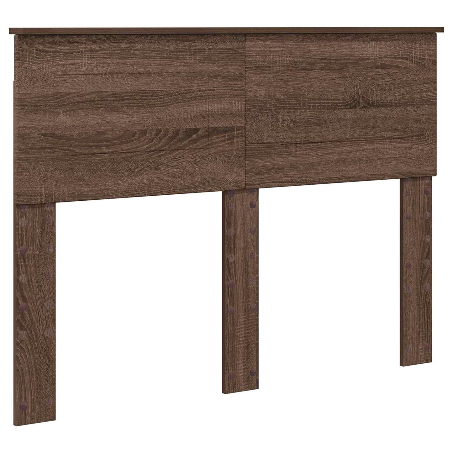 vidaXL Σκελετός Κρεβατιού Καφέ δρυς 135 x 190 cm Μηχανήματος Ξύλο