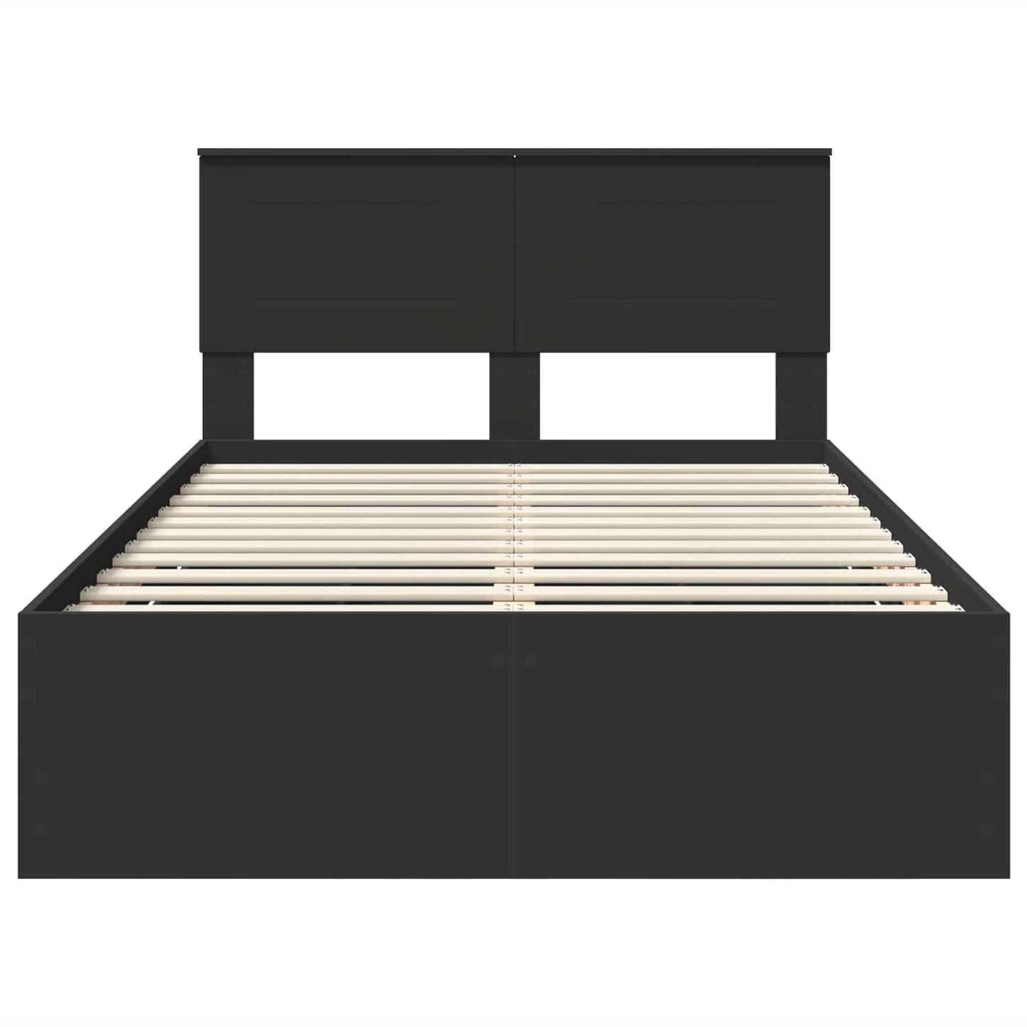 vidaXL Σκελετός Κρεβατιού Μαύρο 120 x 190 cm Μηχανήματος Ξύλο