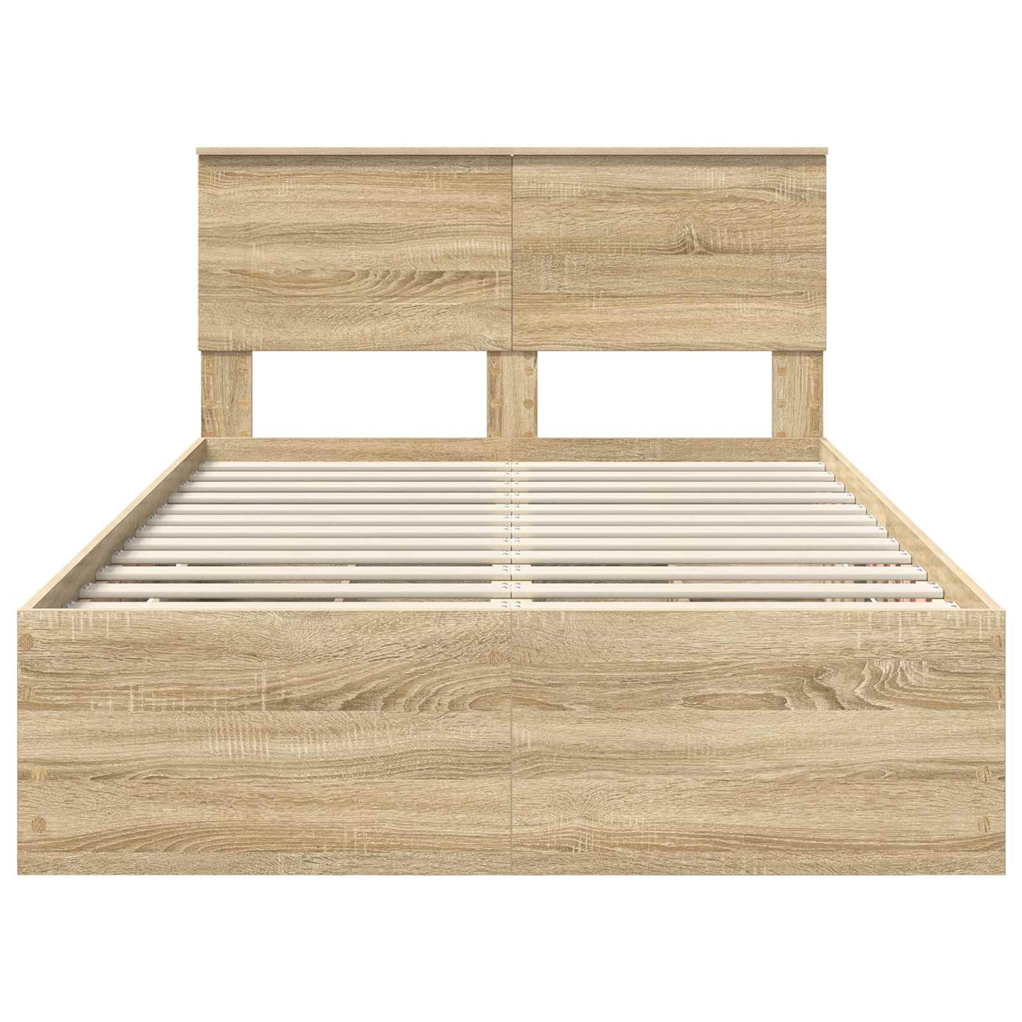 vidaXL Σκελετός Κρεβατιού Δρύς Sonoma 120 x 190 cm Μηχανήματος Ξύλο