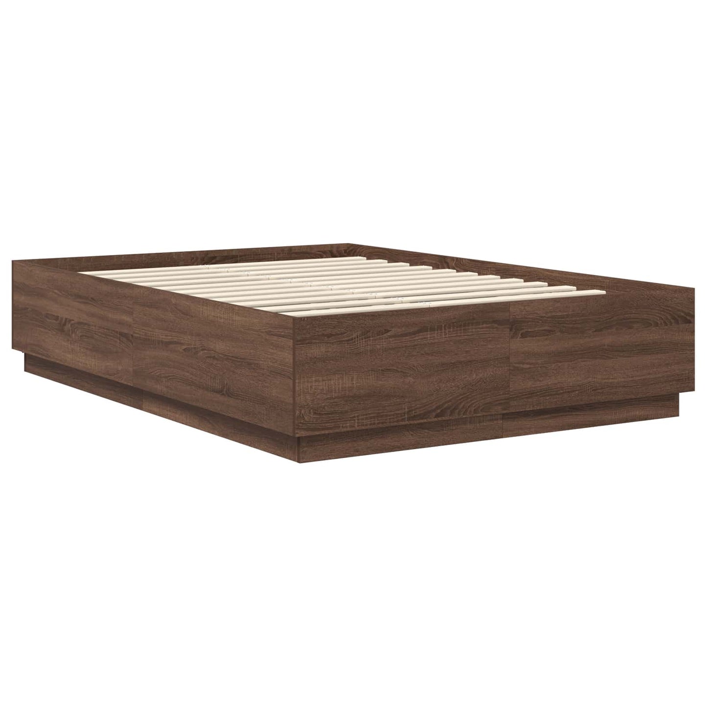 vidaXL Σκελετός Κρεβατιού Καφέ δρυς 150 x 200 cm Επεξεργασμένο ξύλο