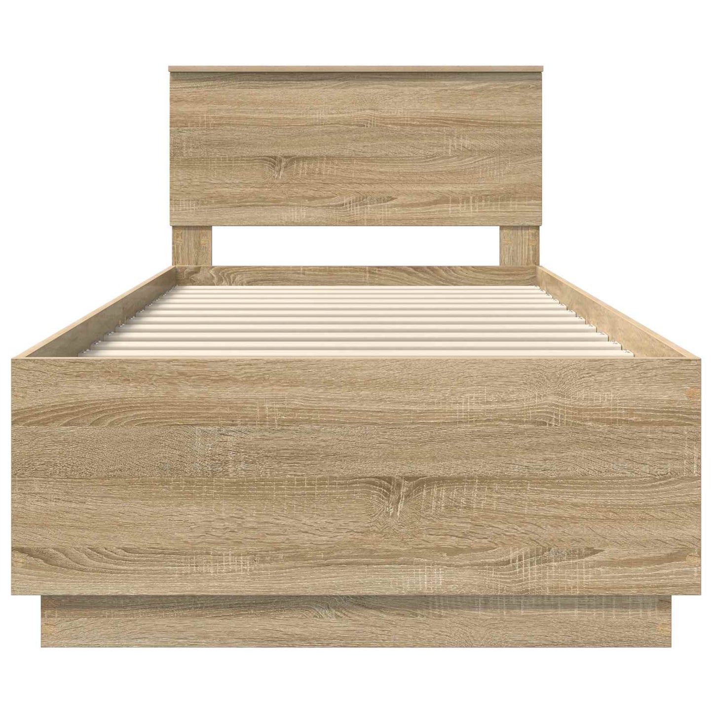vidaXL Σκελετός Κρεβατιού Δρύς Sonoma 70 x 190 cm Επεξεργασμένο ξύλο