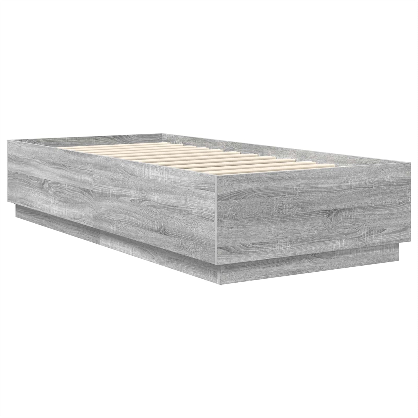 vidaXL Σκελετός Κρεβατιού Γκρίζο Σονομα 70 x 190 cm Επεξεργασμένο ξύλο
