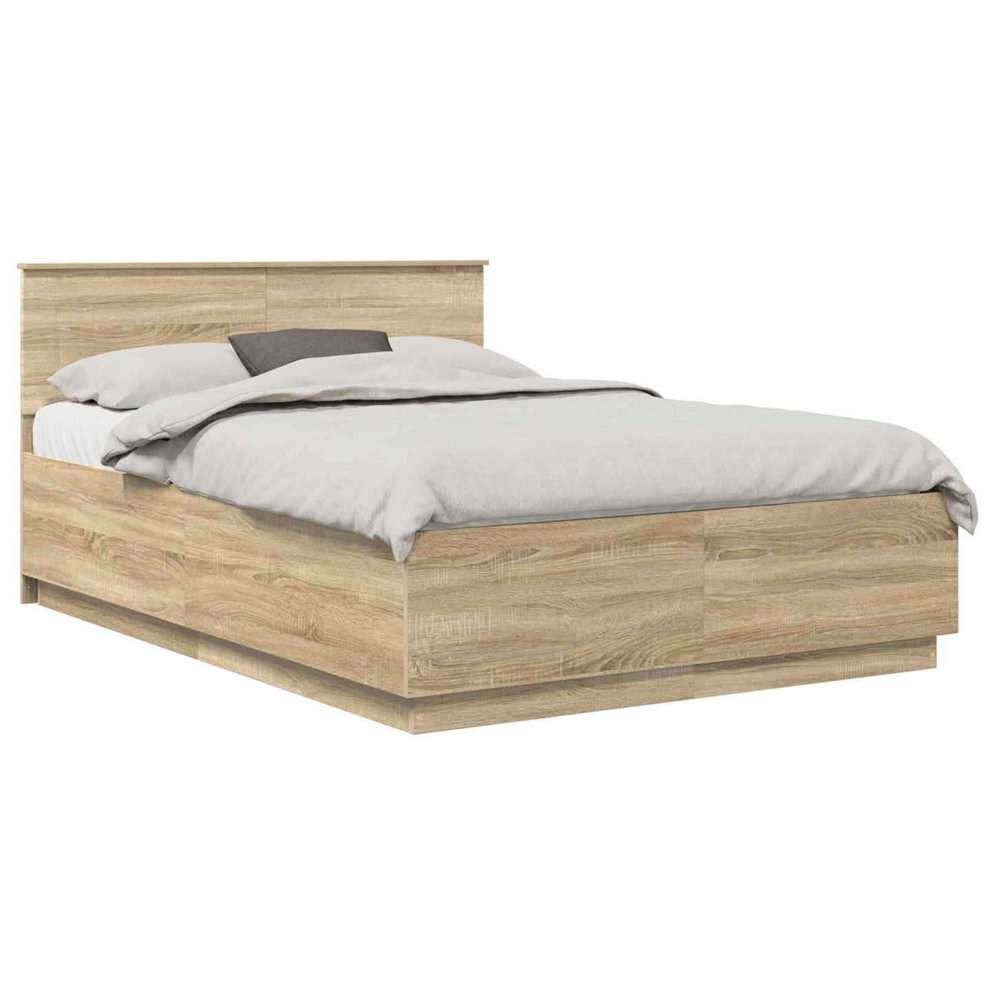vidaXL Σκελετός Κρεβατιού Sonoma Δρυς 150 x 200 cm Επεξεργασμένο Ξύλο