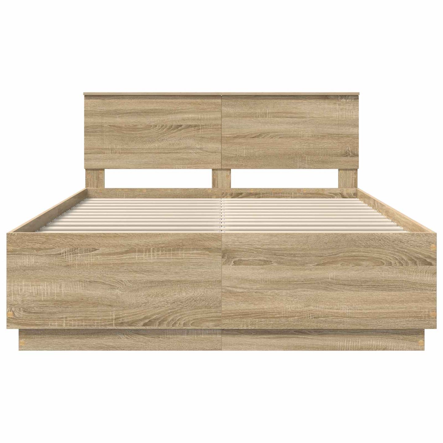 vidaXL Σκελετός Κρεβατιού Sonoma Δρυς 150 x 200 cm Επεξεργασμένο Ξύλο