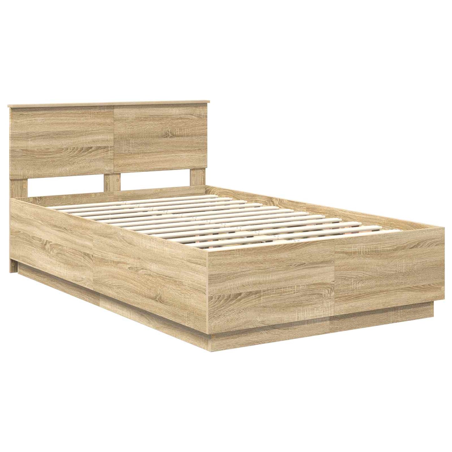vidaXL Σκελετός Κρεβατιού Sonoma Δρυς 120 x 190 cm Επεξεργασμένο Ξύλο