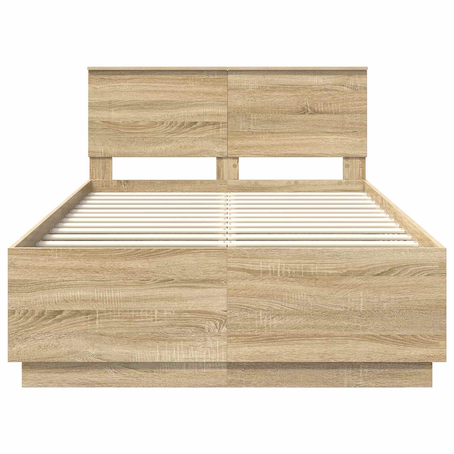vidaXL Σκελετός Κρεβατιού Sonoma Δρυς 120 x 190 cm Επεξεργασμένο Ξύλο
