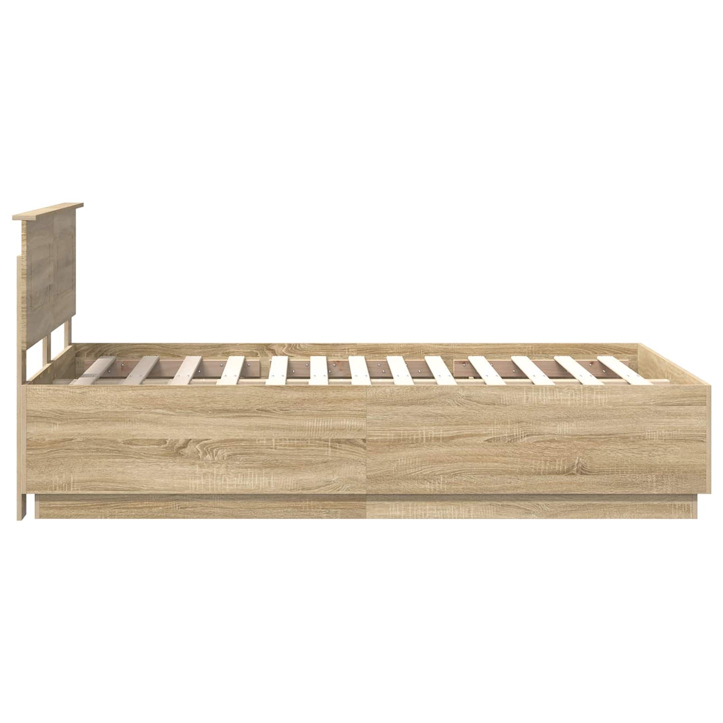 vidaXL Σκελετός Κρεβατιού Sonoma Δρυς 120 x 190 cm Επεξεργασμένο Ξύλο