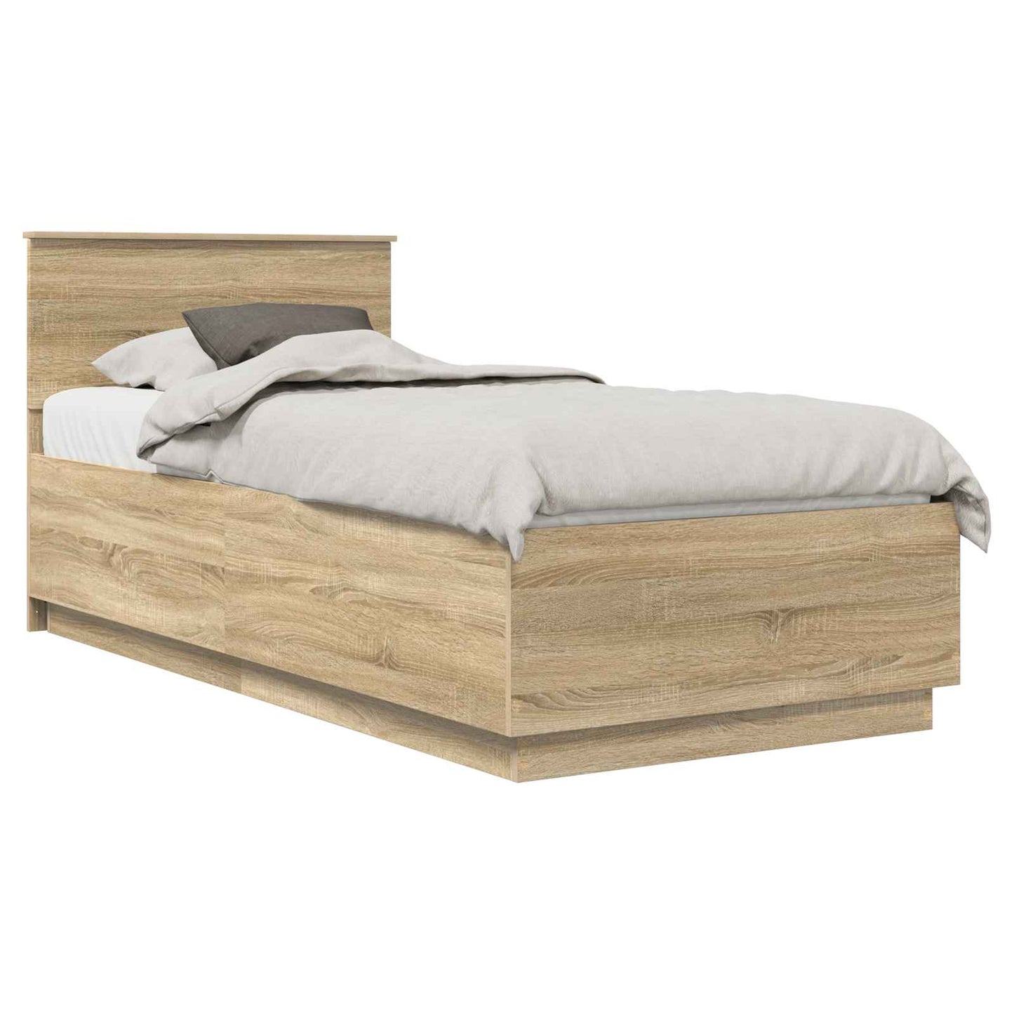 vidaXL Σκελετός Κρεβατιού Sonoma Δρυς 70 x 190 cm Επεξεργασμένο Ξύλο